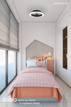 Mantra - MINI Alisio LED Dimmable Ceiling Light With Built - In Fan - Remote Control - Luminosity Designs Ltd