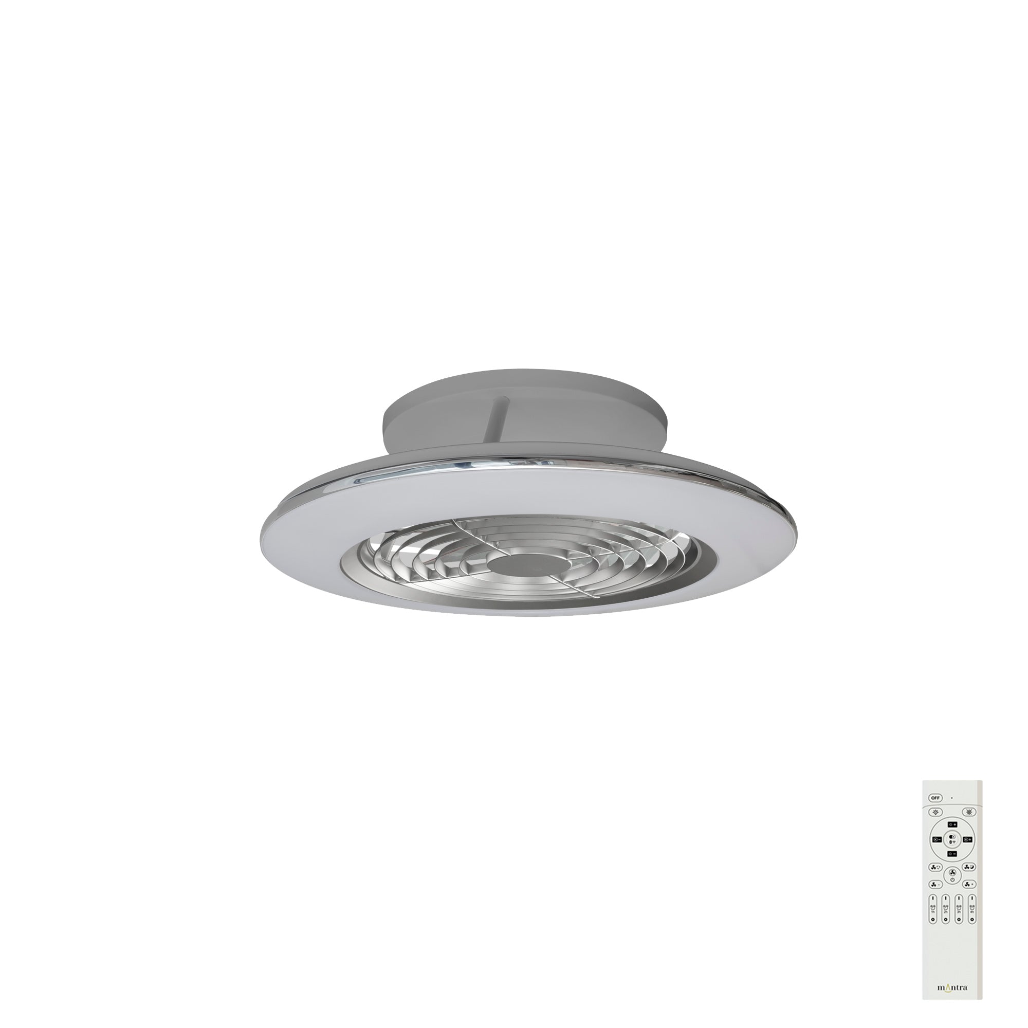 Mantra - MINI Alisio LED Dimmable Ceiling Light With Built - In Fan - Remote Control - Luminosity Designs Ltd