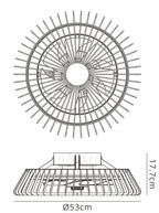 Mantra - Mini Himalaya LED Dimmable Ceiling Light With Built - In Fan - Remote Control - Luminosity Designs Ltd