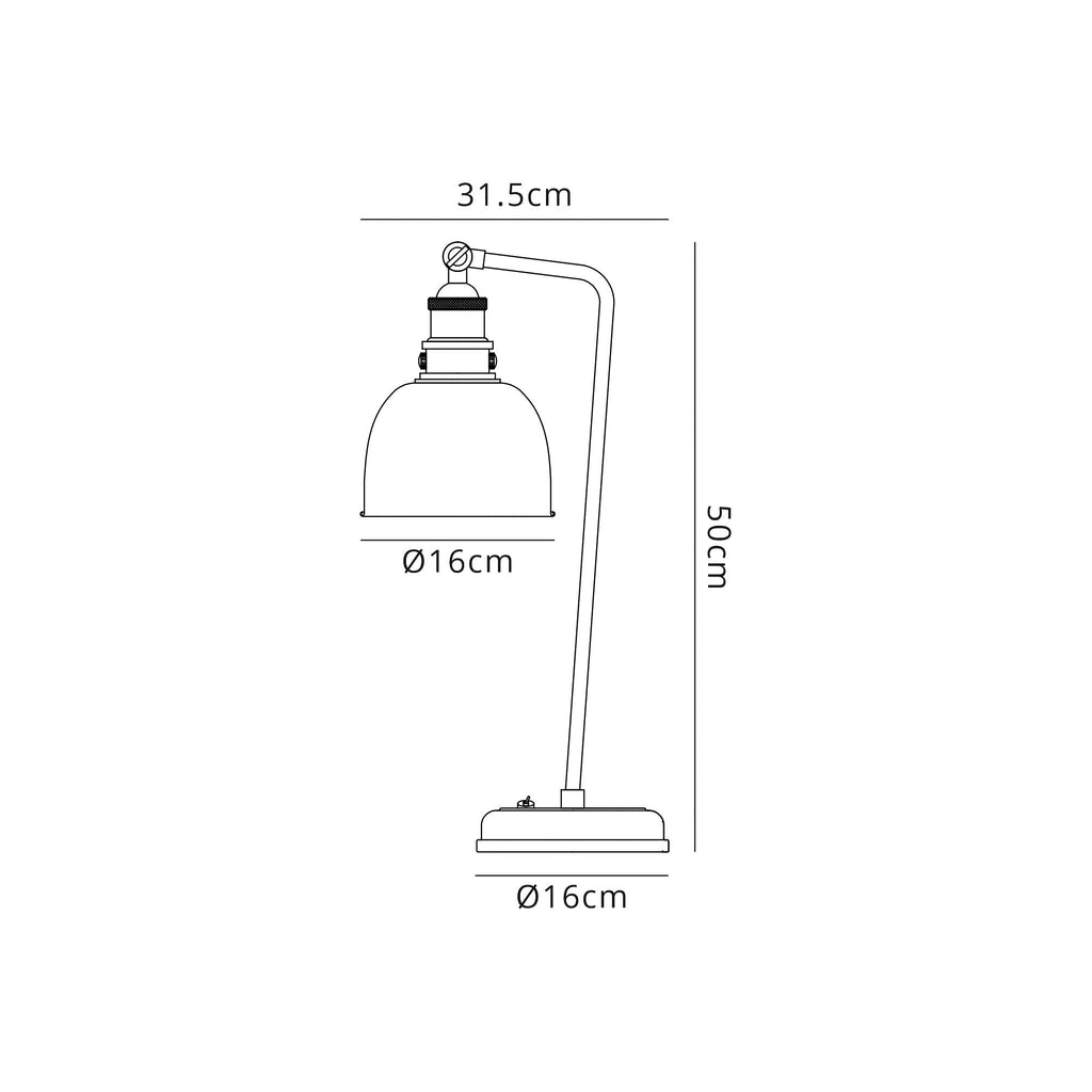Luminosity Designs - Ministry Adjustable Table Lamp - Luminosity Designs Ltd