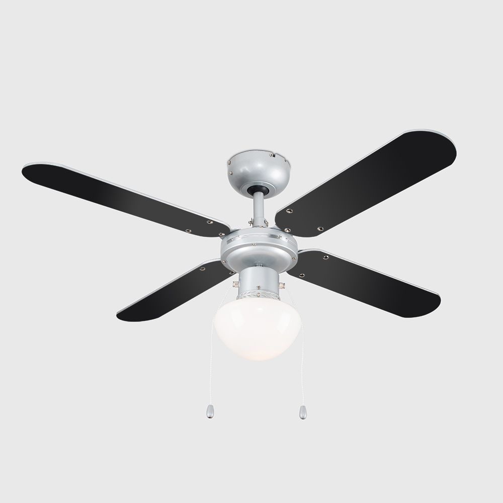 LSE - Mirage Pull Cord Ceiling Fan With Light - Luminosity Designs Ltd