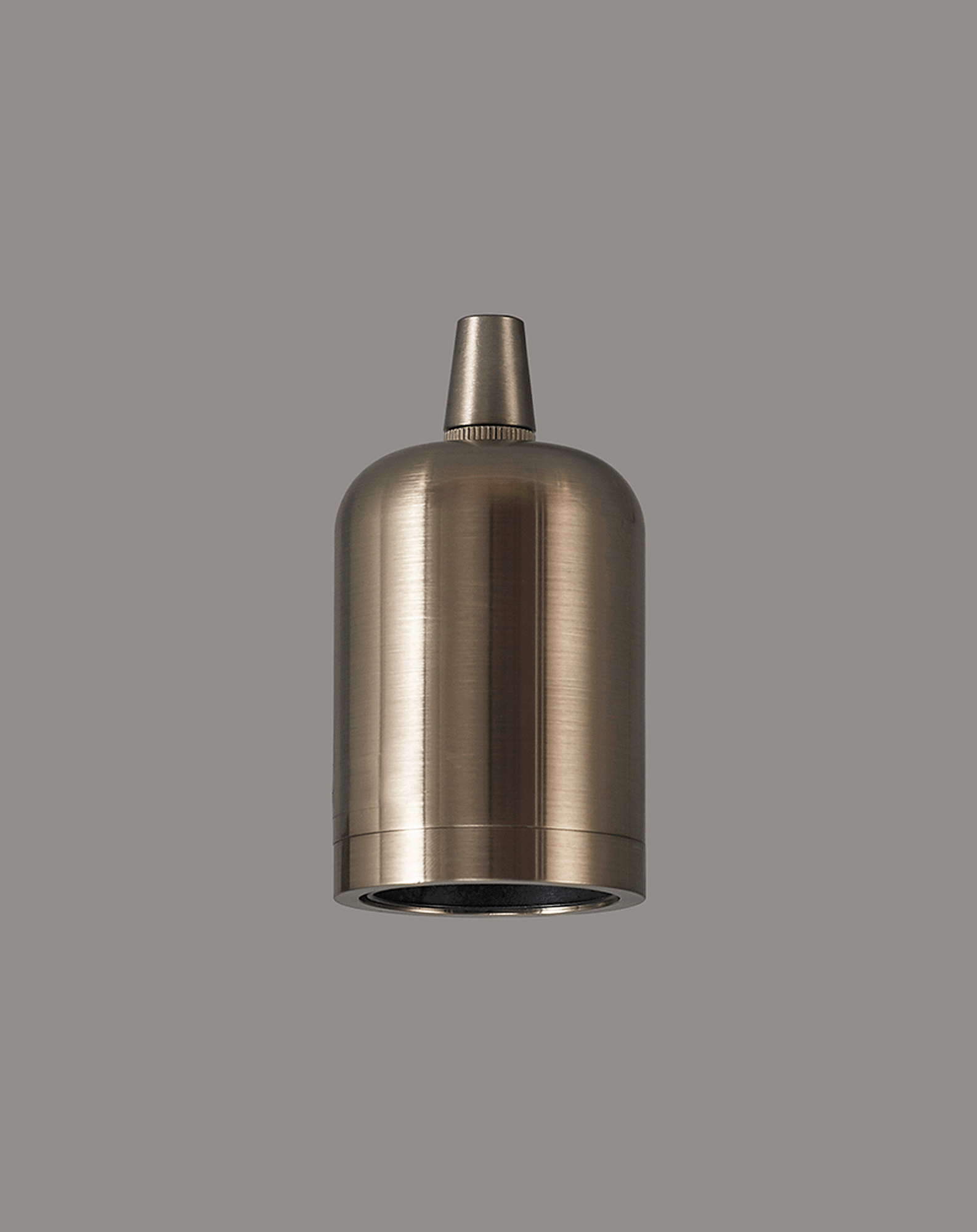 Luminosity Designs - Modern Metal Pendant Lampholder With Shade Ring - Luminosity Designs Ltd