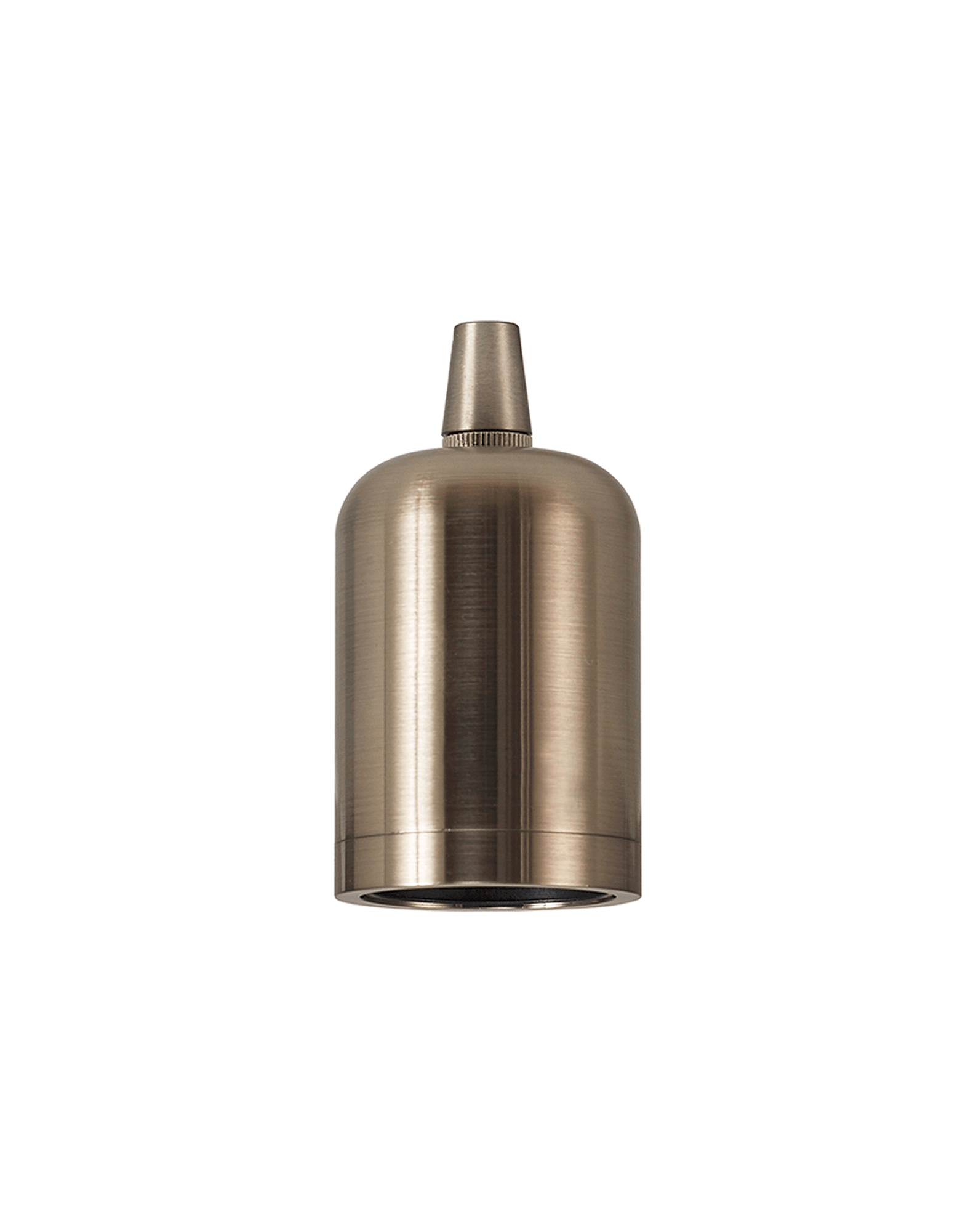 Luminosity Designs - Modern Metal Pendant Lampholder With Shade Ring - Luminosity Designs Ltd