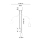 Luminosity Designs - Move Bendable Semi Flush Ceiling Light - Luminosity Designs Ltd