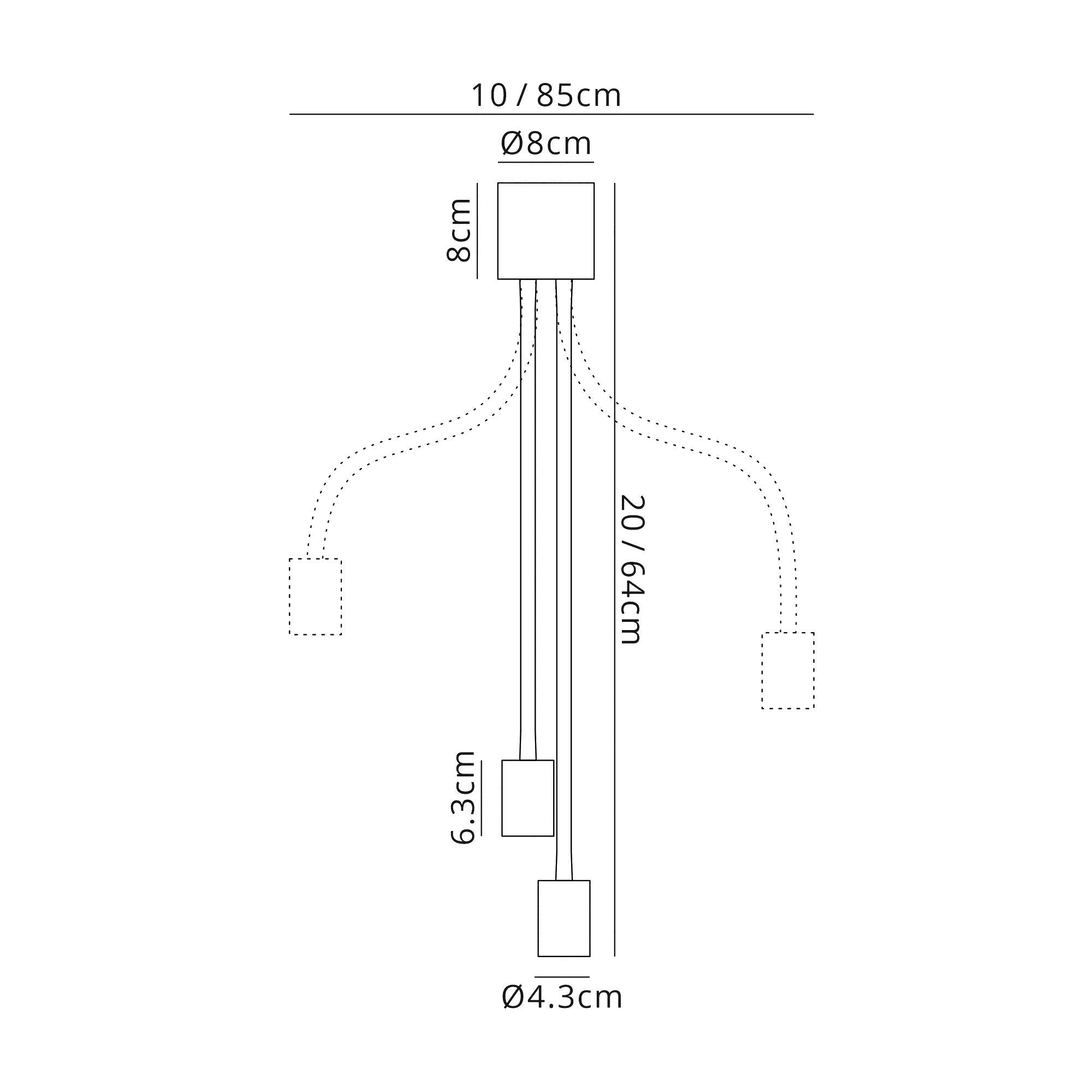 Luminosity Designs - Move Bendable Semi Flush Ceiling Light - Luminosity Designs Ltd