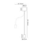 Luminosity Designs - Move Bendable Semi Flush Ceiling Light - Luminosity Designs Ltd