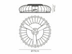 Mantra - Nature LED Dimmable Ceiling Light With Built - In Fan - Remote Control, APP Control, - Luminosity Designs Ltd