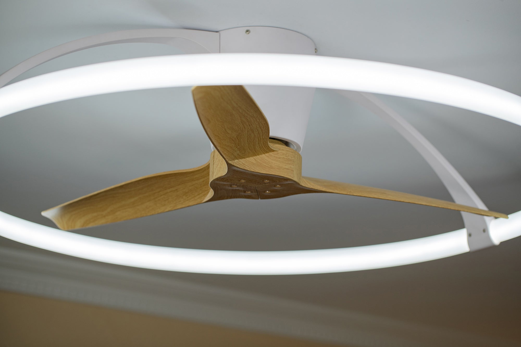 Mantra - Nepal LED Dimmable Ceiling Light With Built - In Fan - Remote Control, VOICE/APP Control, - Luminosity Designs Ltd