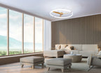 Mantra - Nepal LED Dimmable Ceiling Light With Built - In Fan - Remote Control, VOICE/APP Control, - Luminosity Designs Ltd