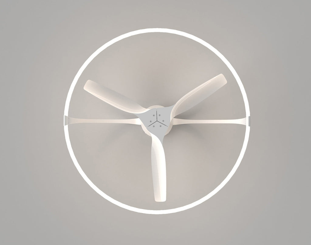 Mantra - Nepal LED Dimmable Ceiling Light With Built - In Fan - Remote Control, VOICE/APP Control, - Luminosity Designs Ltd