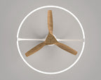 Mantra - Nepal LED Dimmable Ceiling Light With Built - In Fan - Remote Control, VOICE/APP Control, - Luminosity Designs Ltd