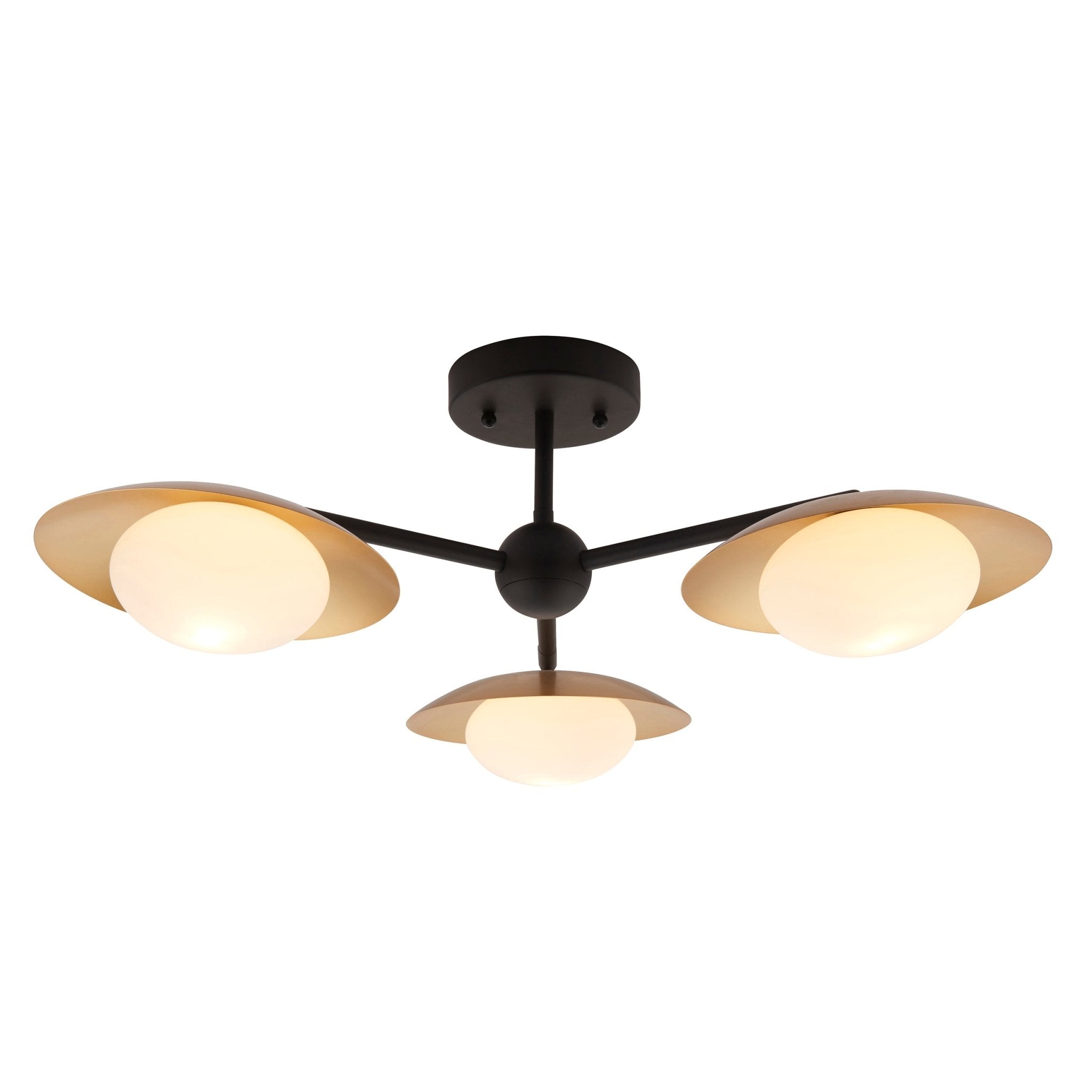 Luminosity Designs - Network 3 Light Semi Flush Fitting - Luminosity Designs Ltd