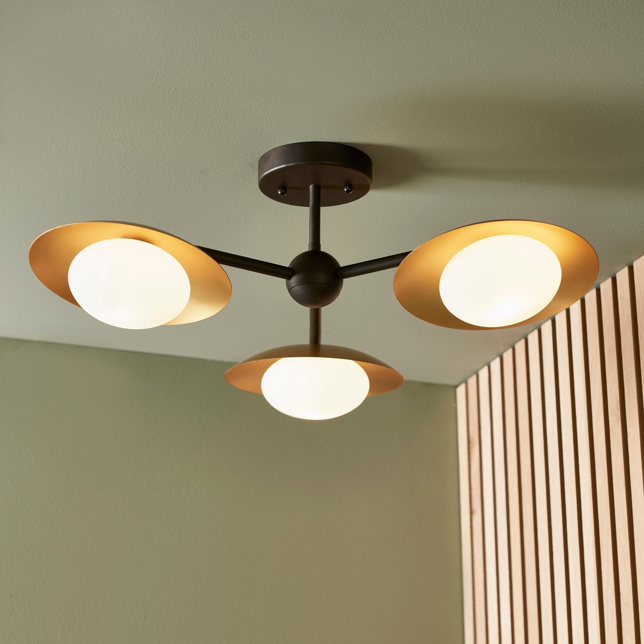 Luminosity Designs - Network 3 Light Semi Flush Fitting - Luminosity Designs Ltd