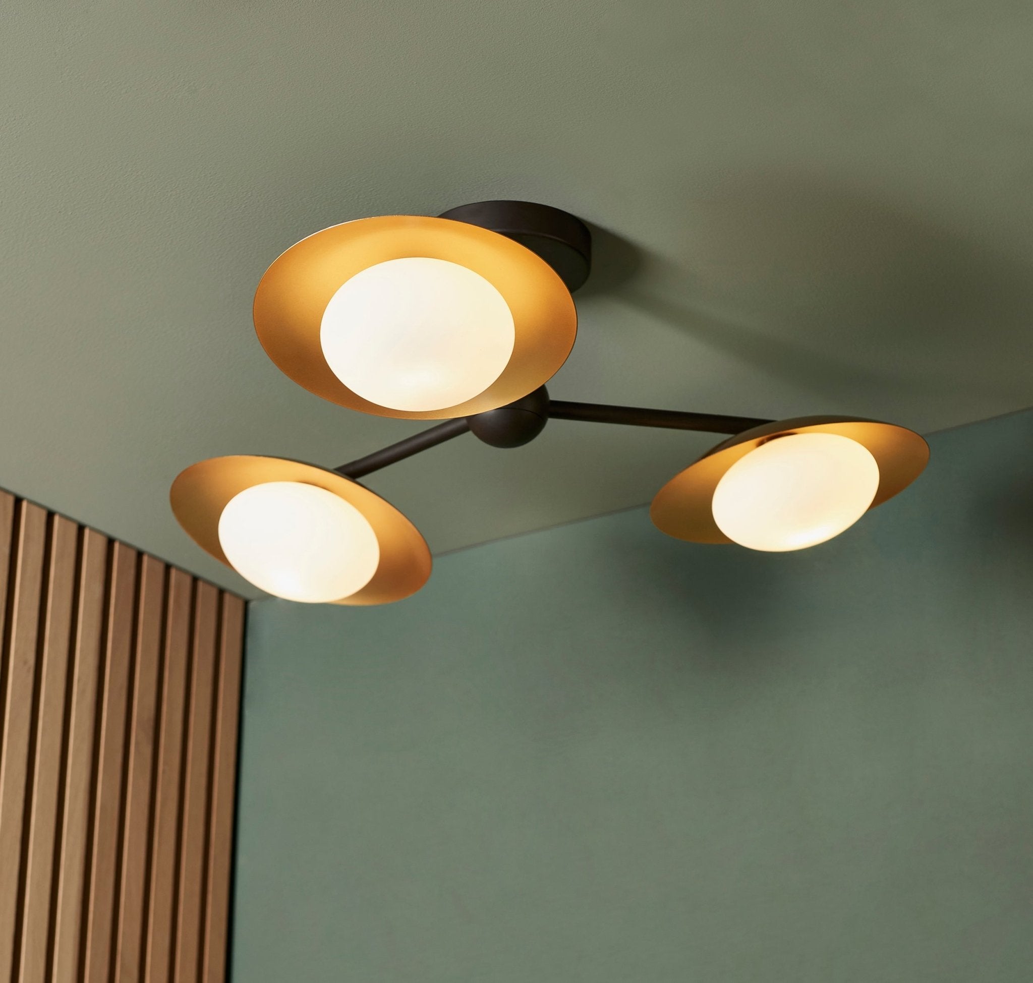 Luminosity Designs - Network 3 Light Semi Flush Fitting - Luminosity Designs Ltd