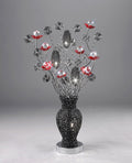 Luminosity Designs - Nevada Crystal Flower Table Lamp by Cassia Twigue - Luminosity Designs Ltd