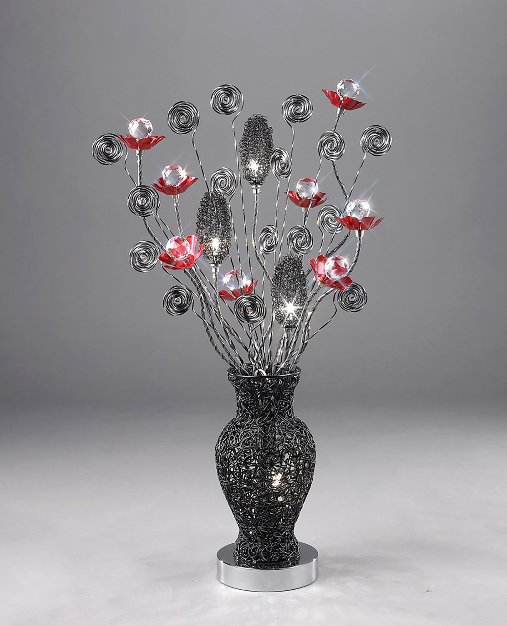 Luminosity Designs - Nevada Crystal Flower Table Lamp by Cassia Twigue - Luminosity Designs Ltd