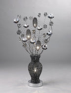 Luminosity Designs - Nevada Crystal Flower Table Lamp by Cassia Twigue - Luminosity Designs Ltd