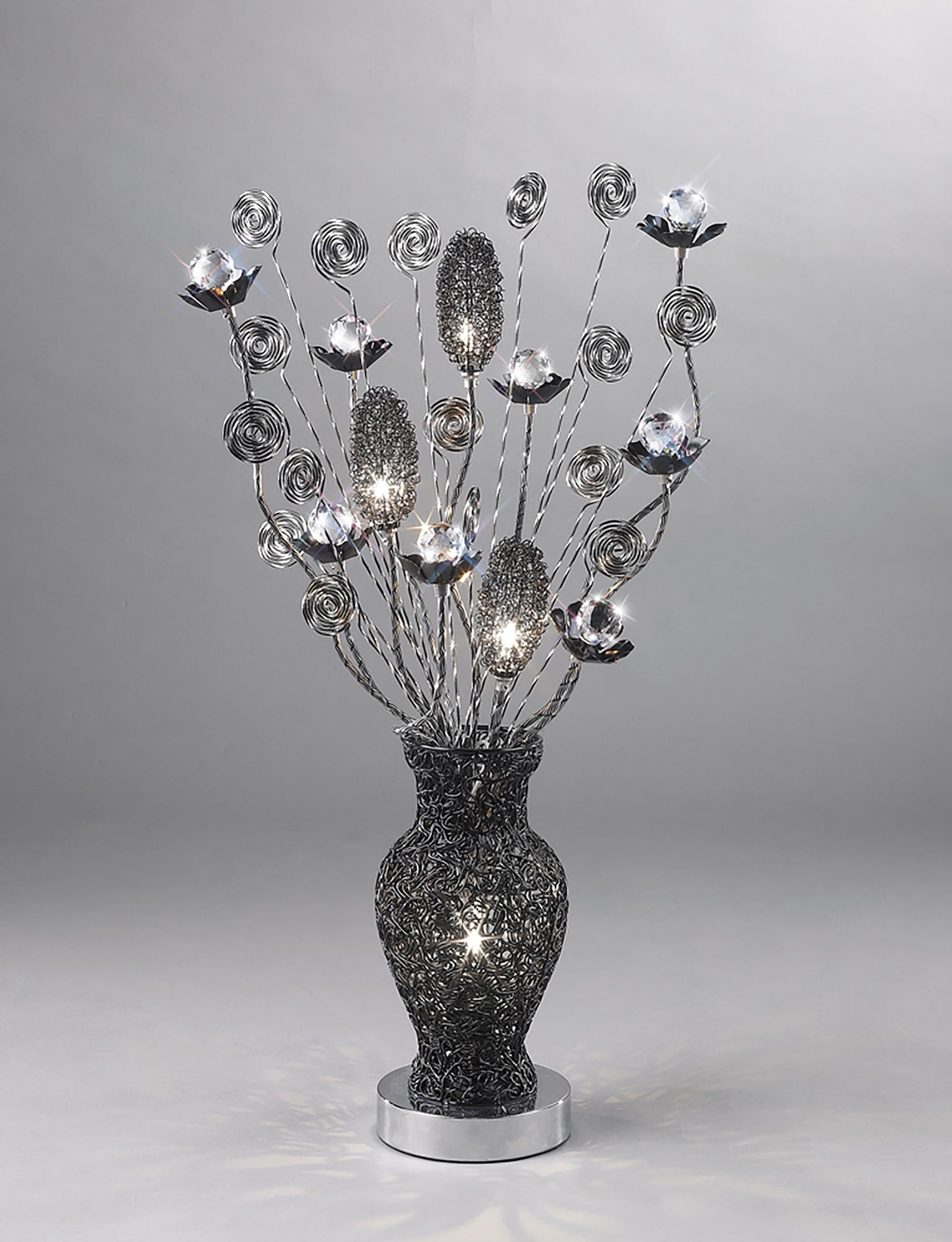 Luminosity Designs - Nevada Crystal Flower Table Lamp by Cassia Twigue - Luminosity Designs Ltd