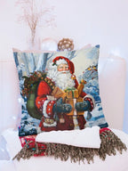 Luminosity Designs - Old Saint Nick Christmas Cushion - Luminosity Designs Ltd