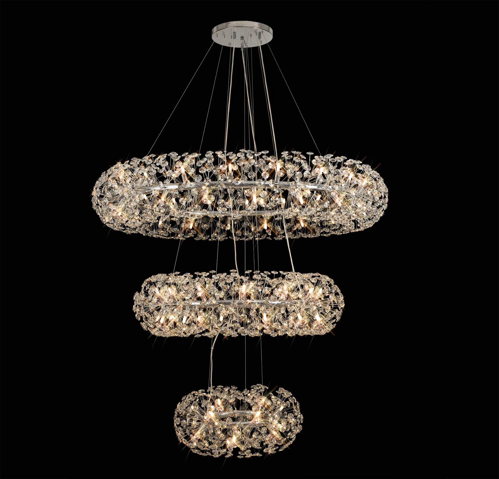 Luminosity Designs - Opulence Crystal 3 Tier Chandelier - Luminosity Designs Ltd