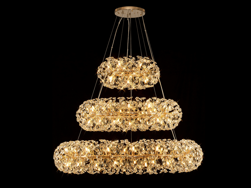 Luminosity Designs - Opulence Crystal 3 Tier Chandelier - Luminosity Designs Ltd