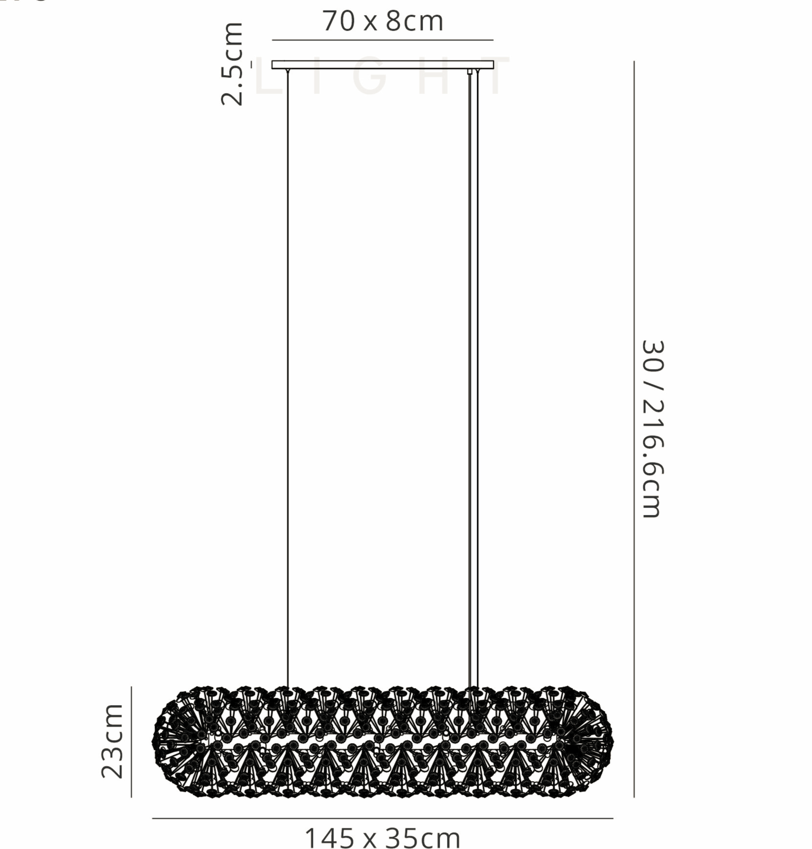 Luminosity Designs - Opulence Crystal Bar - Luminosity Designs Ltd