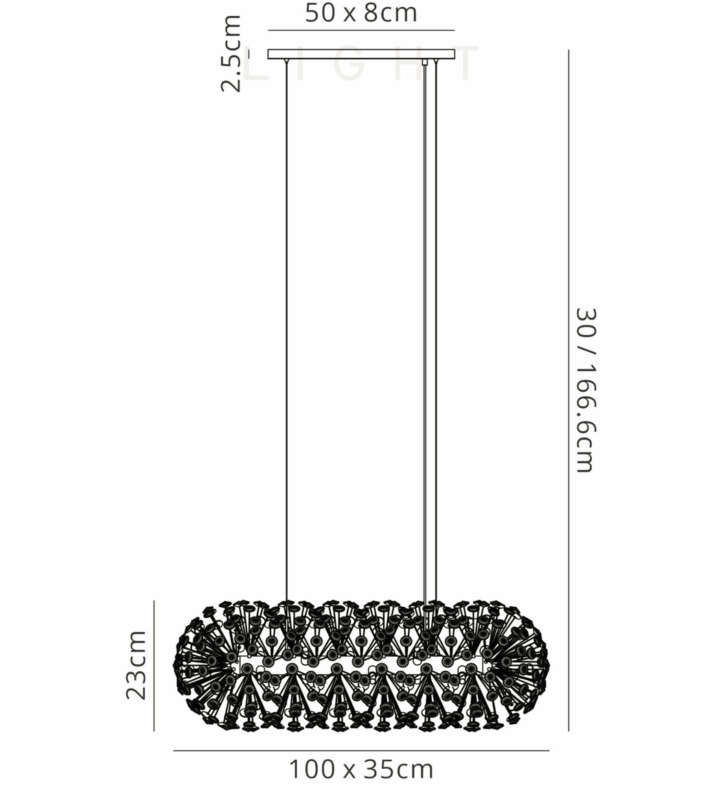 Luminosity Designs - Opulence Crystal Bar - Luminosity Designs Ltd