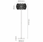 Luminosity Designs - Opulence Crystal Floor Lamp - Luminosity Designs Ltd