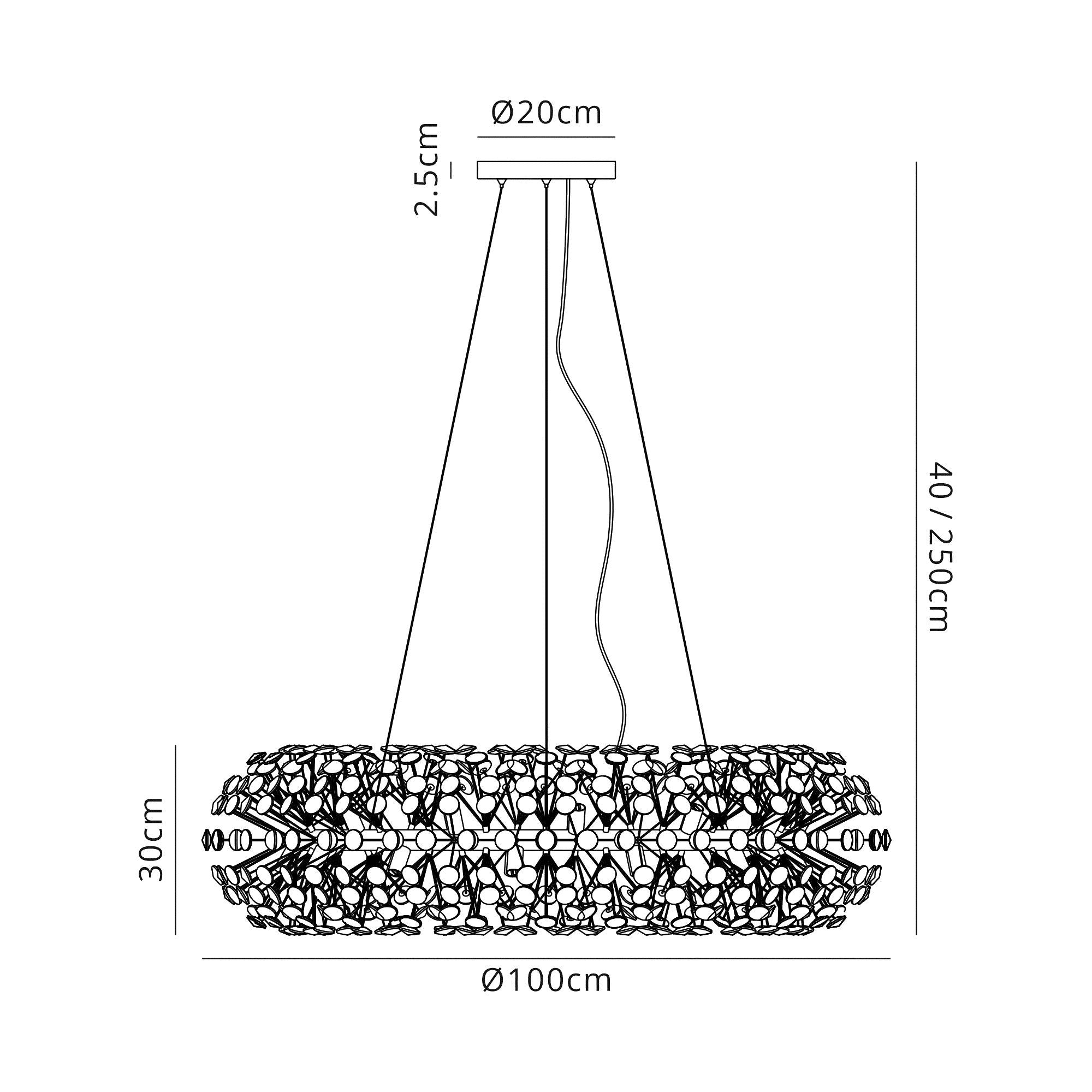 Luminosity Designs - Opulence Crystal Pendant - Luminosity Designs Ltd