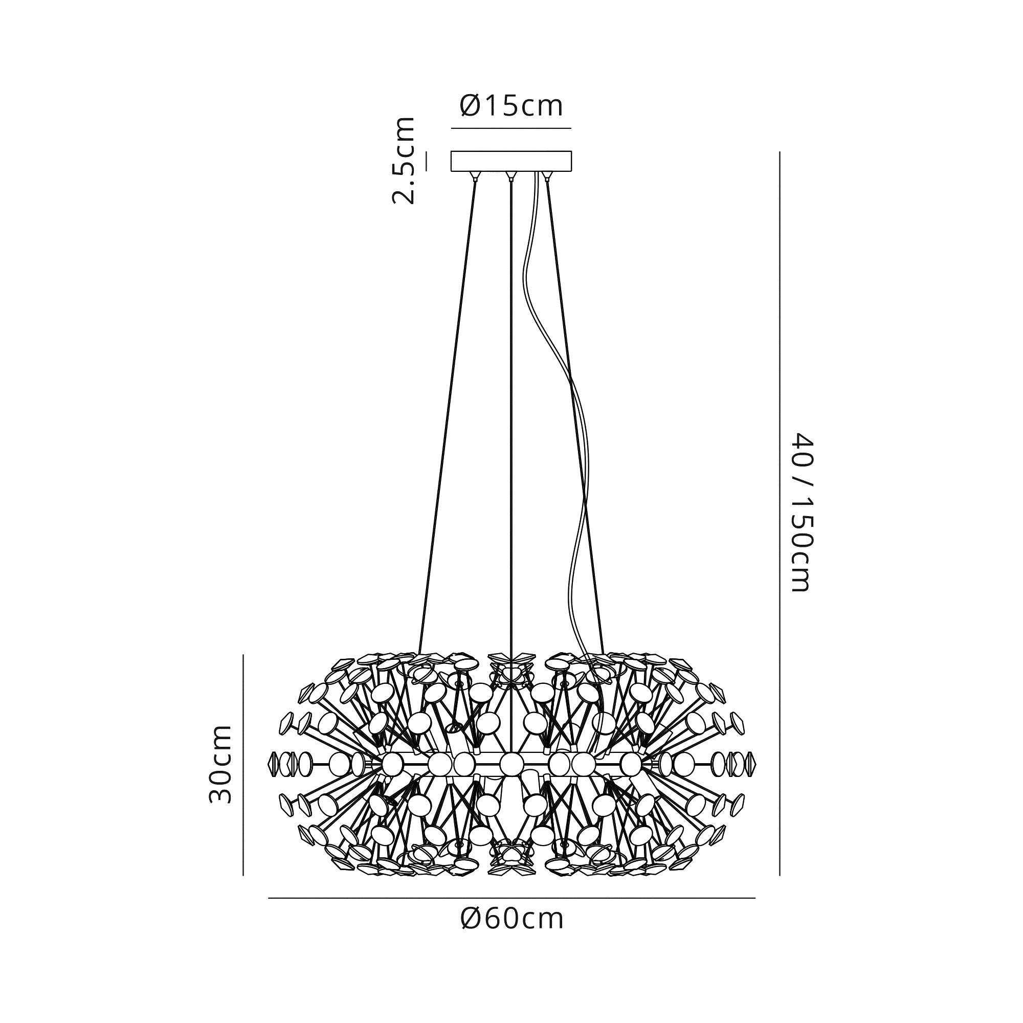 Luminosity Designs - Opulence Crystal Pendant - Luminosity Designs Ltd