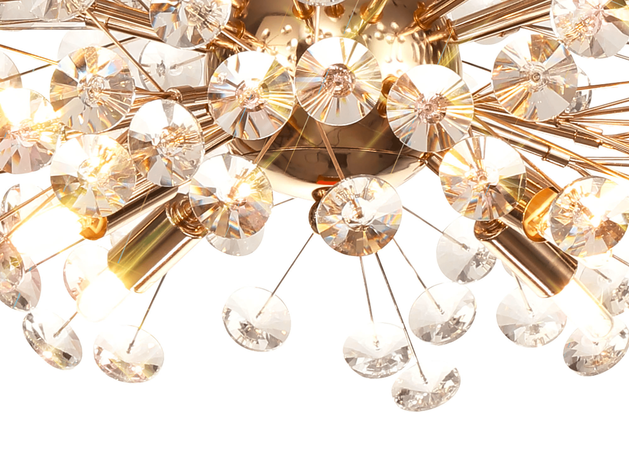 Luminosity Designs - Opulence Crystal Semi Flush - Luminosity Designs Ltd