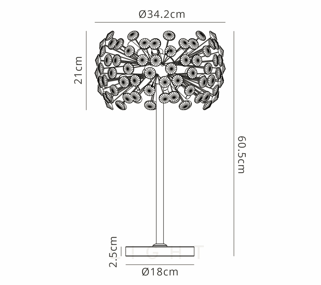 Luminosity Designs - Opulence Crystal Table Lamp - Luminosity Designs Ltd