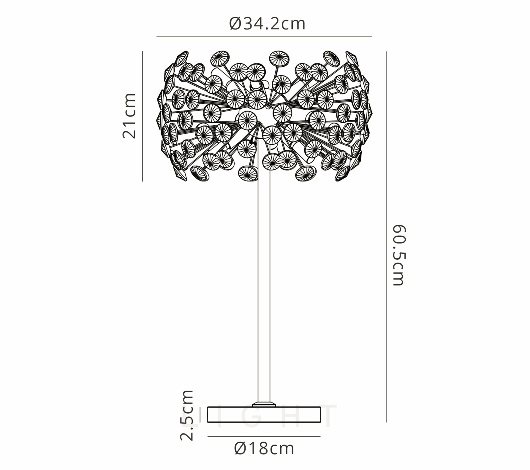 Luminosity Designs - Opulence Crystal Table Lamp - Luminosity Designs Ltd