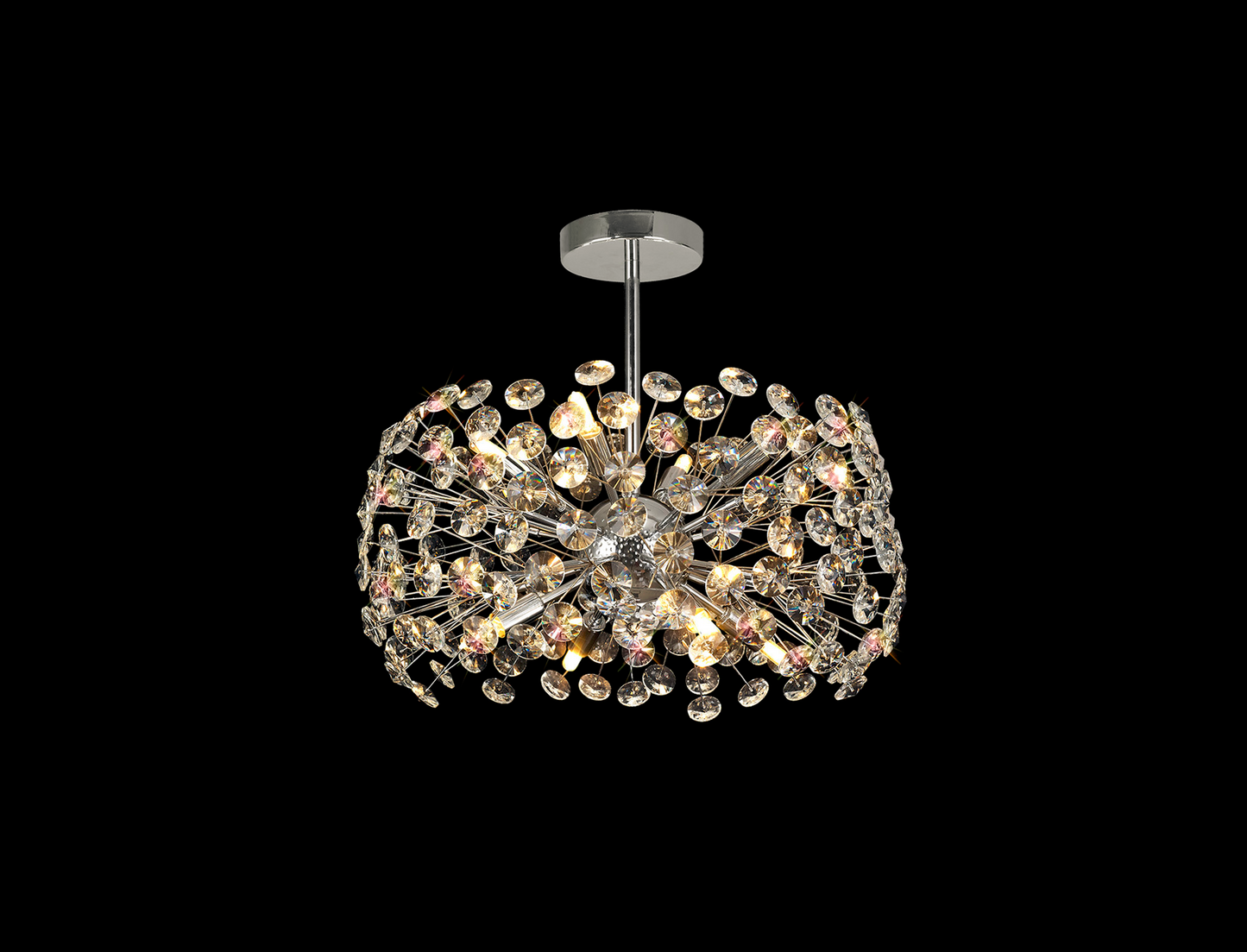 Opulence Crystal Semi Flush