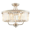 Luminosity Designs - Paris 3 Light Semi Flush Fitting - Luminosity Designs Ltd