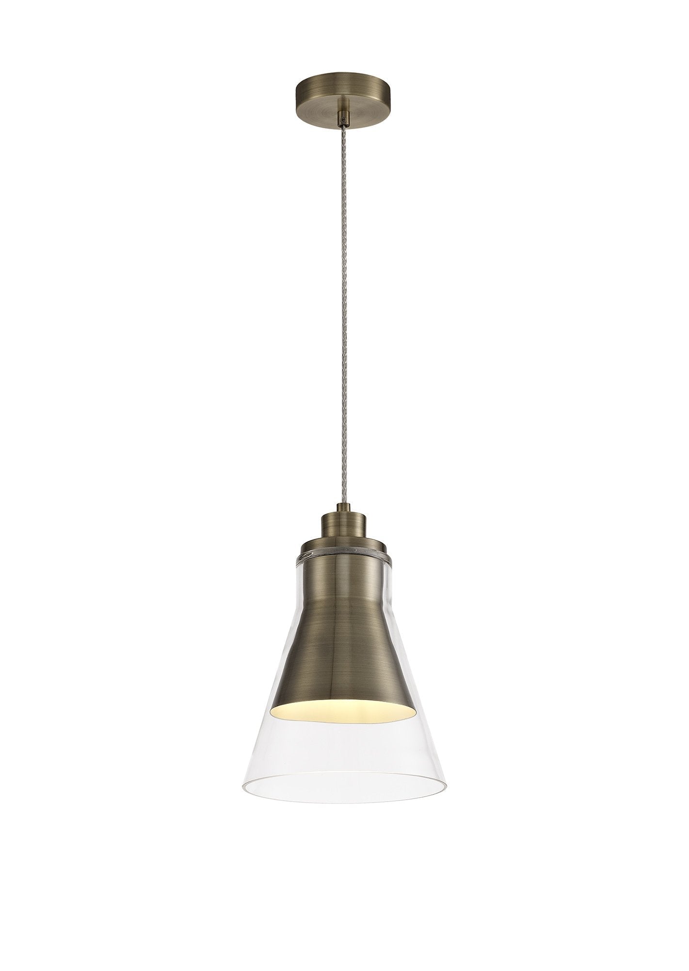 Luminosity Designs - Parker Metal and Glass Pendant - Luminosity Designs Ltd