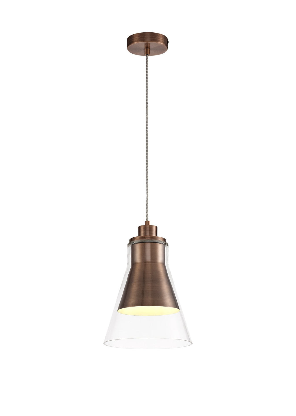 Luminosity Designs - Parker Metal and Glass Pendant - Luminosity Designs Ltd