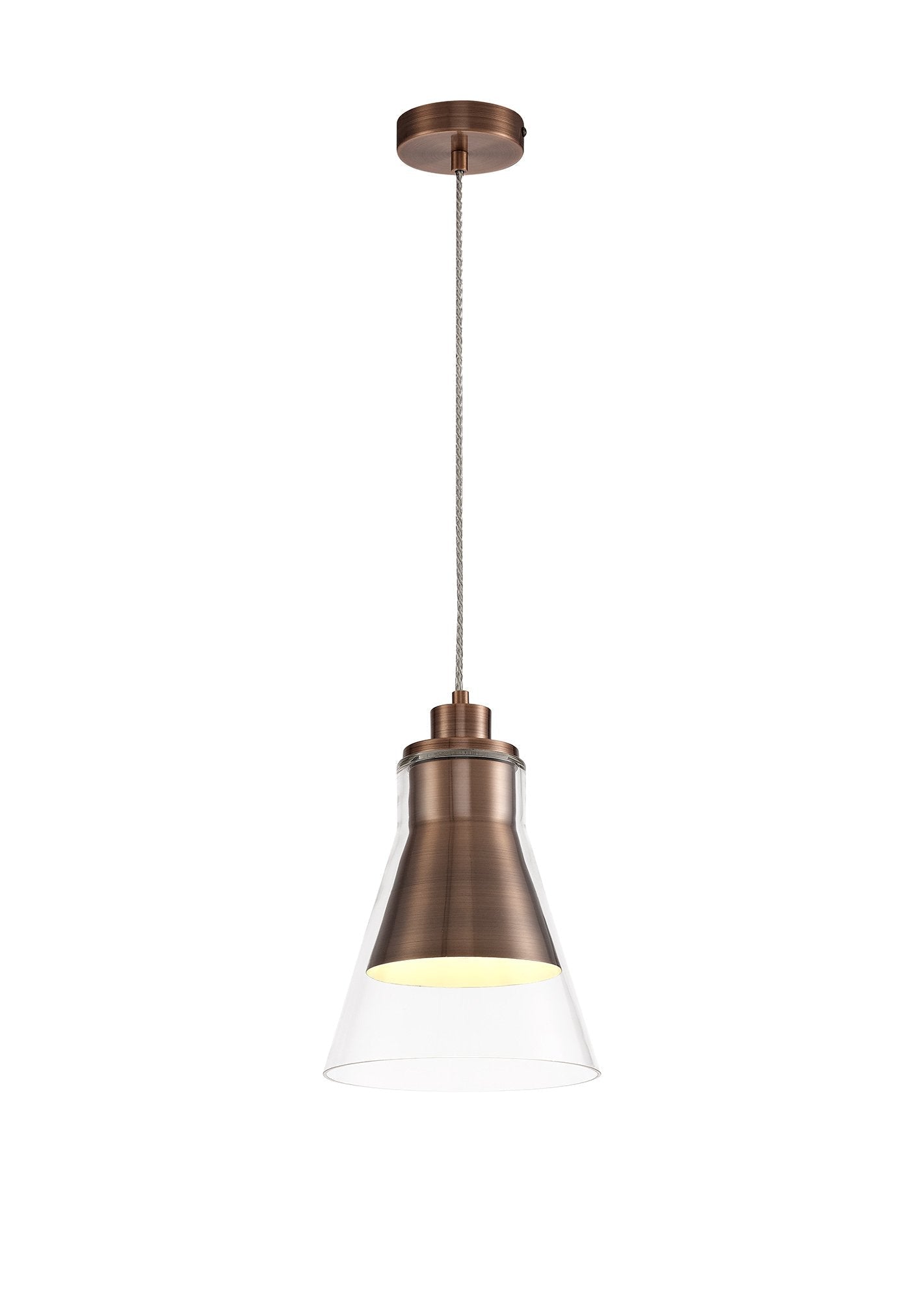 Luminosity Designs - Parker Metal and Glass Pendant - Luminosity Designs Ltd