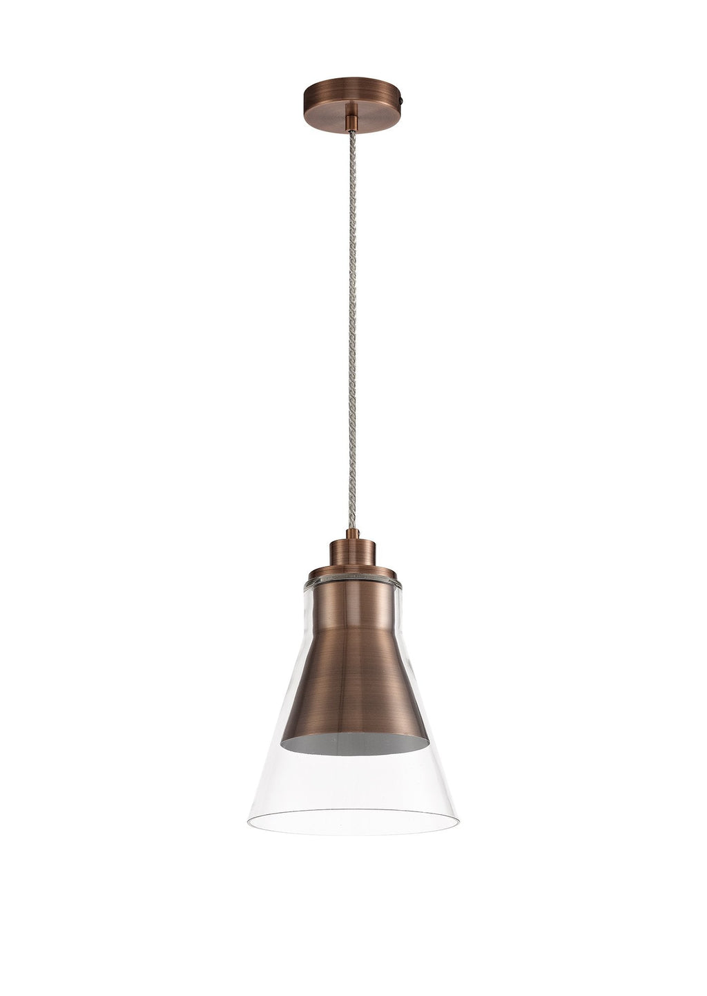 Luminosity Designs - Parker Metal and Glass Pendant - Luminosity Designs Ltd