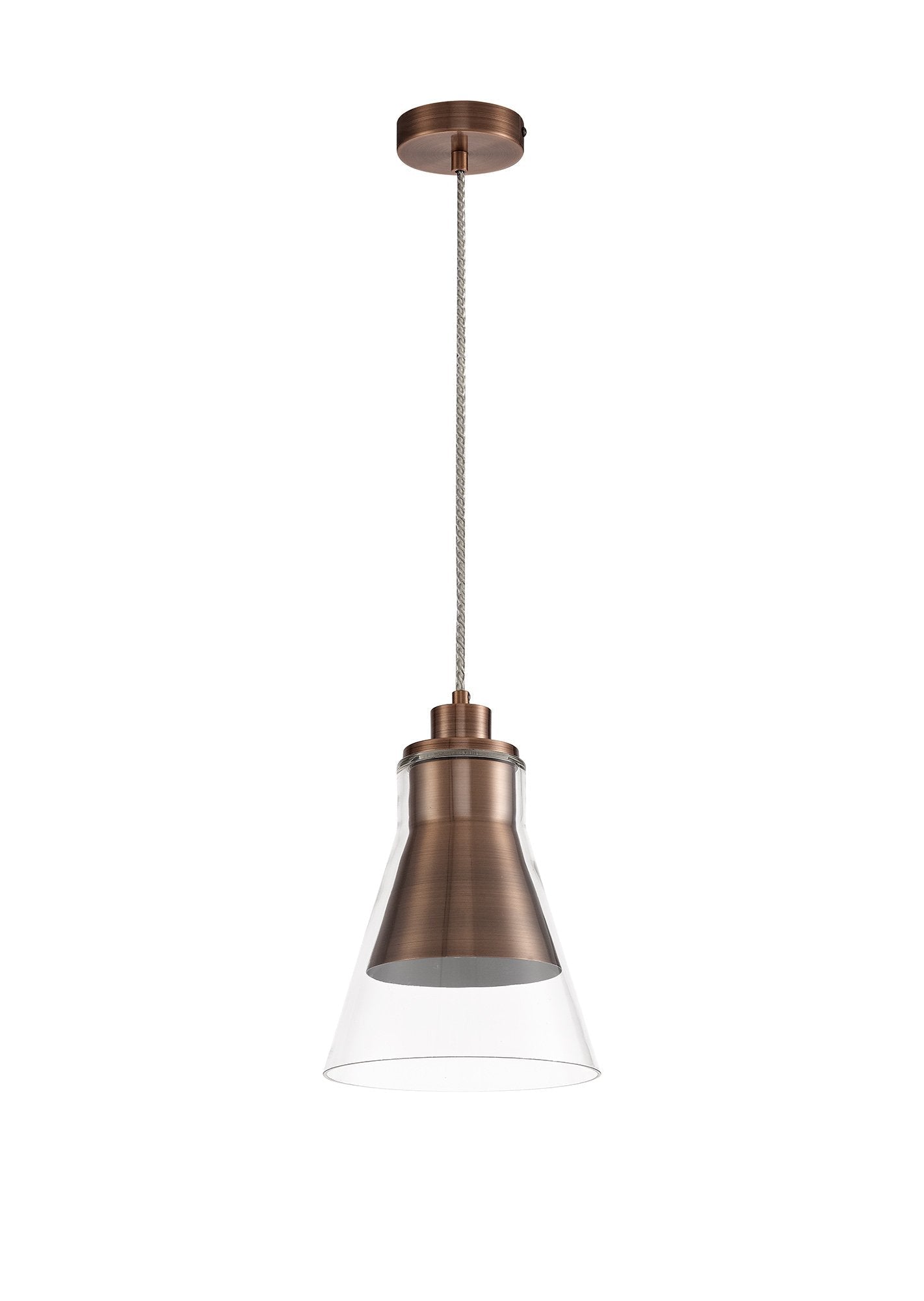 Luminosity Designs - Parker Metal and Glass Pendant - Luminosity Designs Ltd