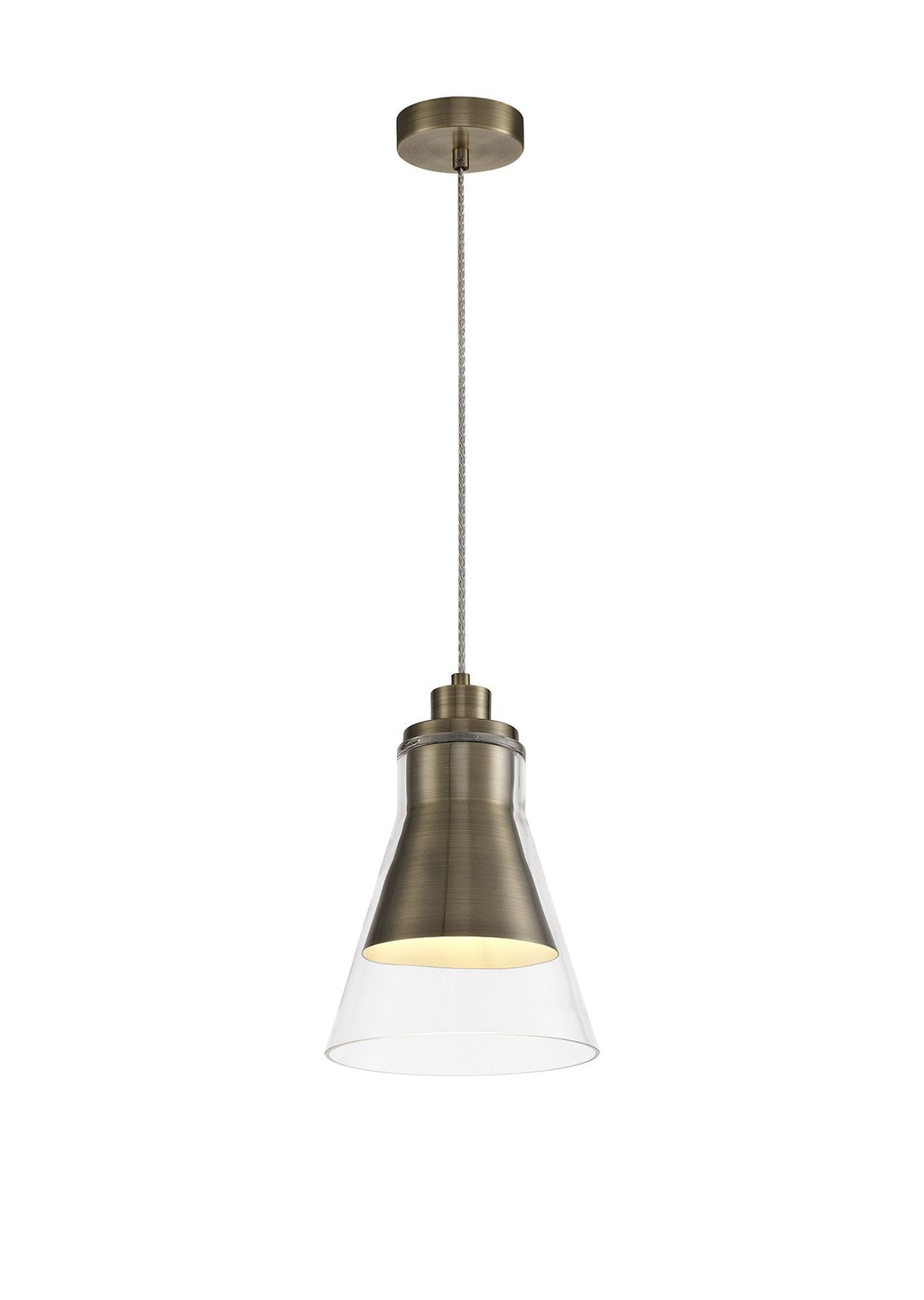 Luminosity Designs - Parker Metal and Glass Pendant - Luminosity Designs Ltd