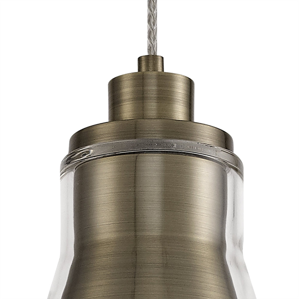 Luminosity Designs - Parker Metal and Glass Pendant - Luminosity Designs Ltd