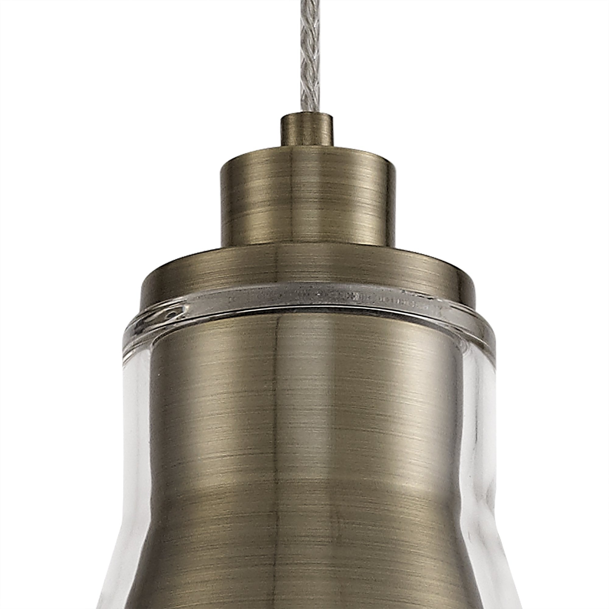Luminosity Designs - Parker Metal and Glass Pendant - Luminosity Designs Ltd