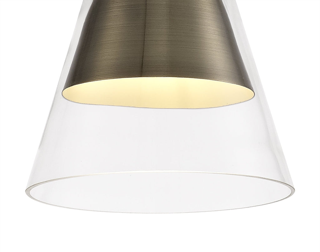 Luminosity Designs - Parker Metal and Glass Pendant - Luminosity Designs Ltd