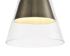 Luminosity Designs - Parker Metal and Glass Pendant - Luminosity Designs Ltd