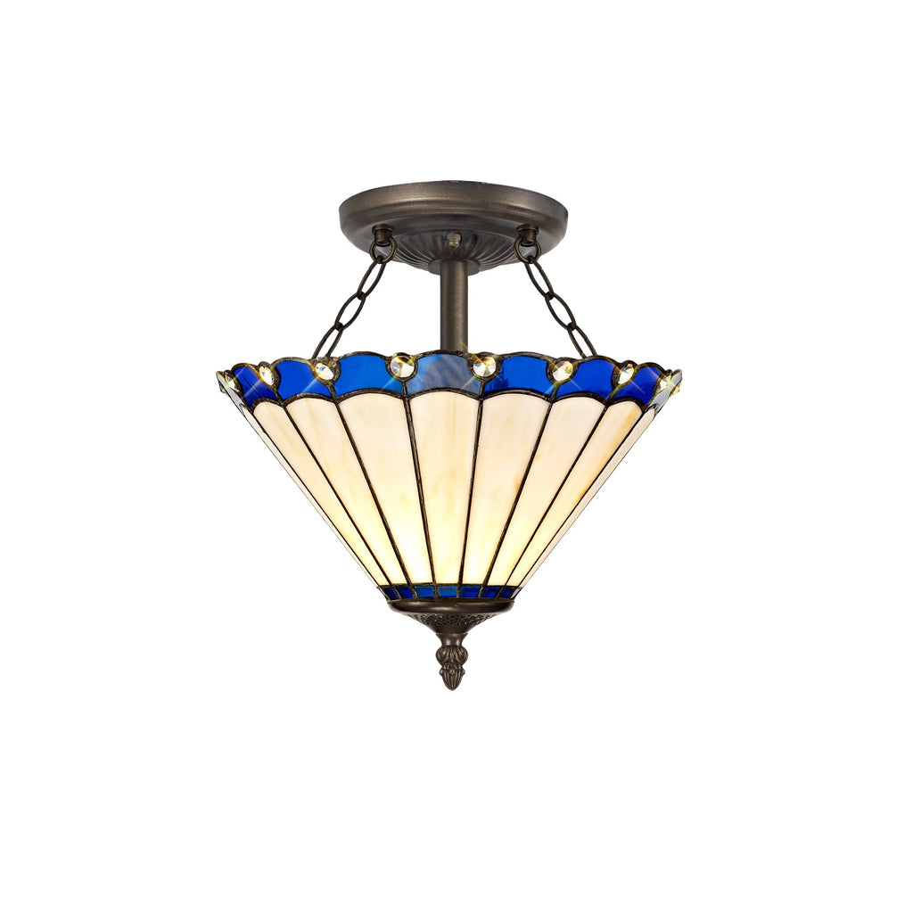 Chamber Semi Flush Uplighter