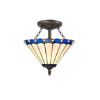 Chamber Semi Flush Uplighter