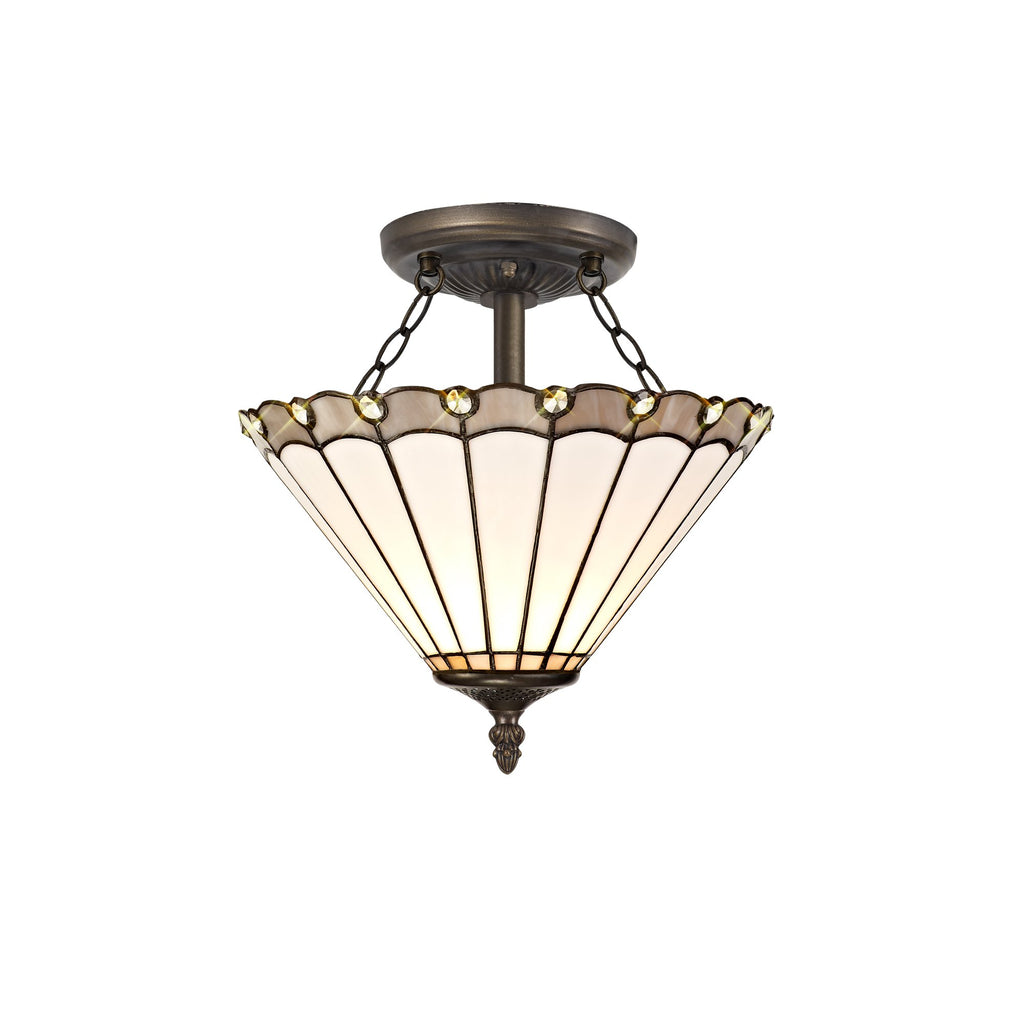 Chamber Semi Flush Uplighter
