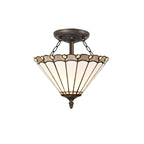 Chamber Semi Flush Uplighter