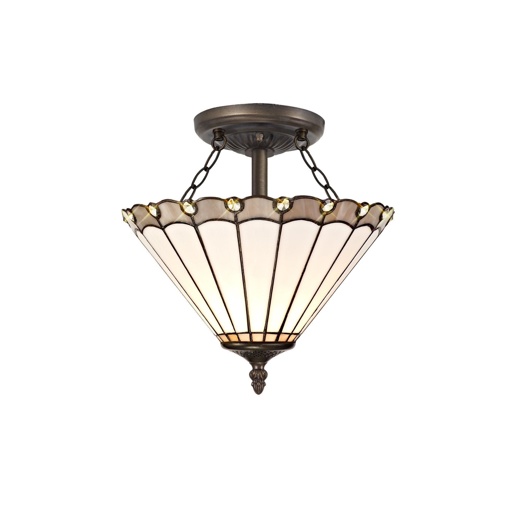 Chamber Semi Flush Uplighter
